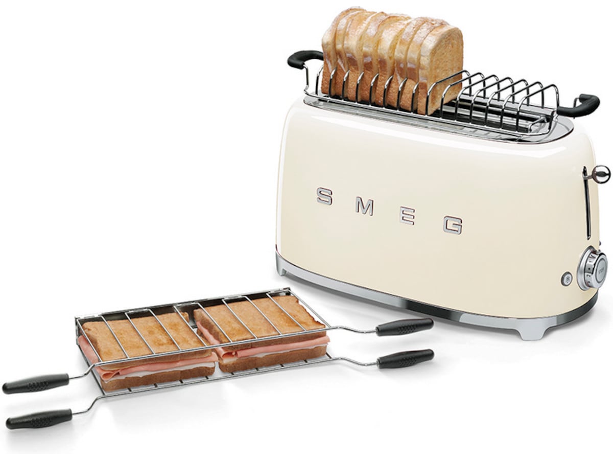 Smeg TSF02CREU 4x2 brødrister (cream) Brødristere