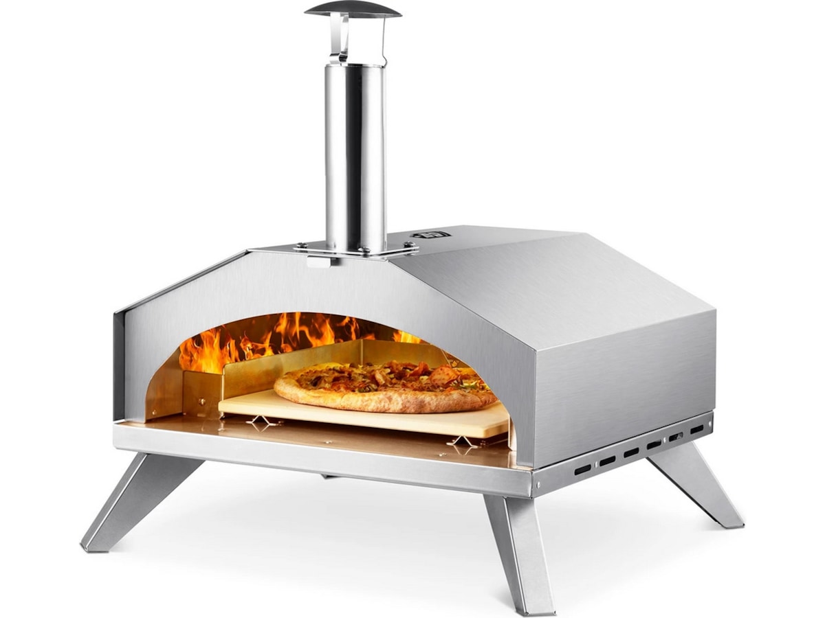 Austin and Barbeque AABQ 12" Gassdrevet pizzaovn (rustfritt stål) Pizzaovner