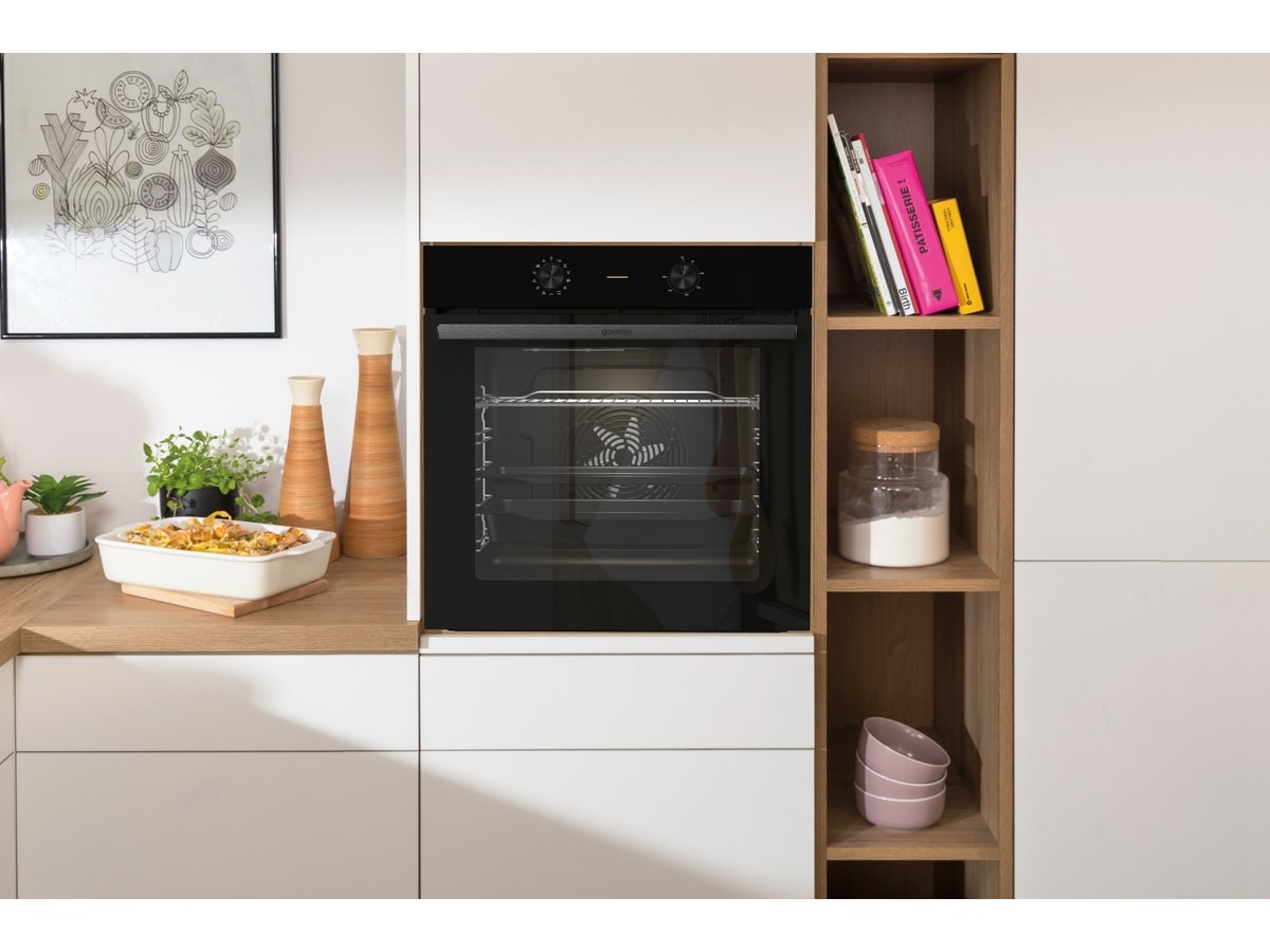 Gorenje BO6717E03BG Innbyggingsovn (sort)  -B-Grade Demo hvitevarer