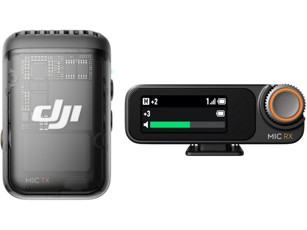 DJI Mic 2 (1 TX + 1 RX) (shadow black) Kameramikrofon
