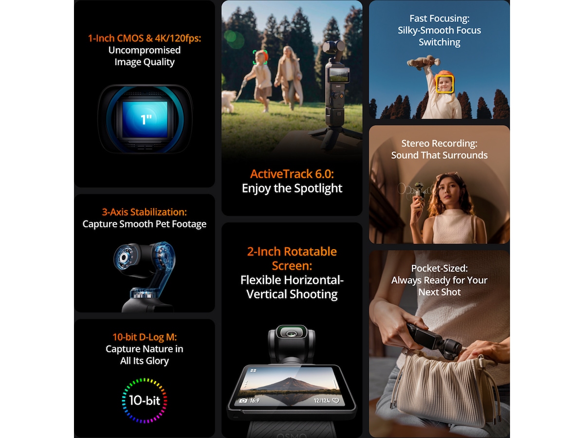 DJI Osmo Pocket 3 Creator Combo -B-Grade Demo hjem & fritid