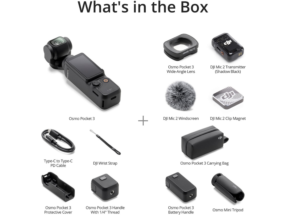 DJI Osmo Pocket 3 Creator Combo -B-Grade Demo hjem & fritid