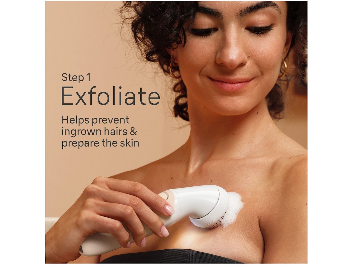 Braun Silk-épil 9 Flex 3S SkinSpa Epilator SES9-481 (hvit/gull) Epilator & IPL-hårfjerning