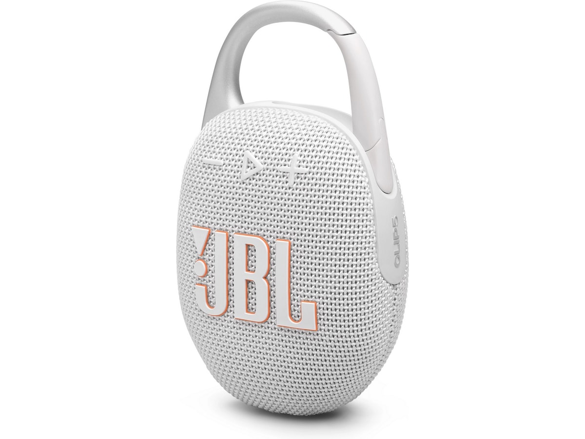 JBL Clip 5 Trådløs bluetooth høyttaler (hvit) Trådløs / Bluetooth-høyttaler