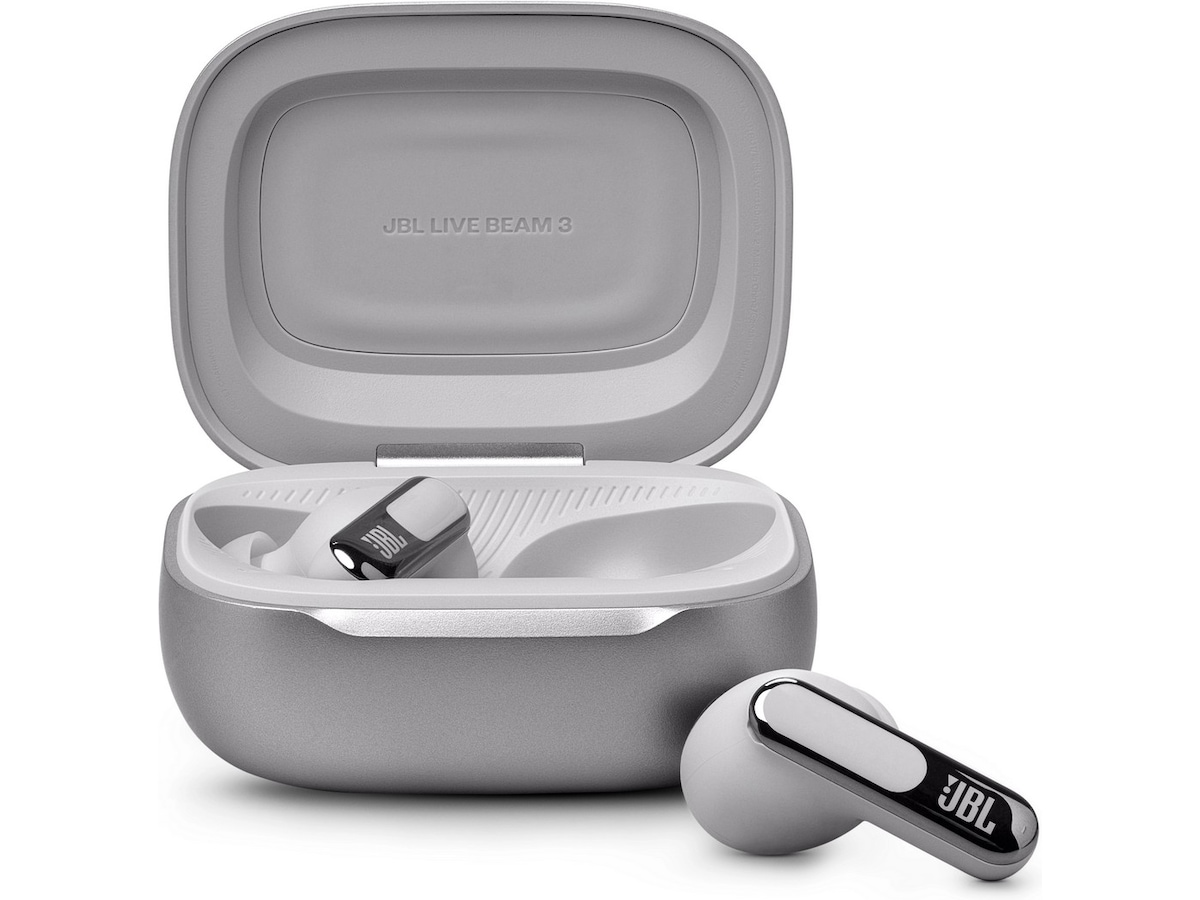JBL LIVE BEAM 3 trådløse ørepropper, In-Ear (sølv) Ørepropper