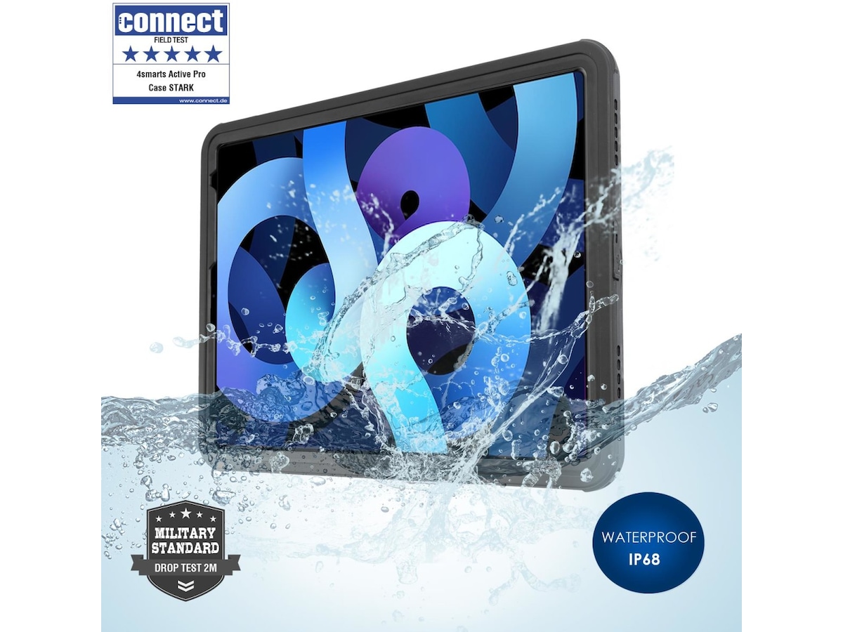 4smarts iPad 10.9" Active Pro Rugged Stark deksel (sort) Deksel til nettbrett