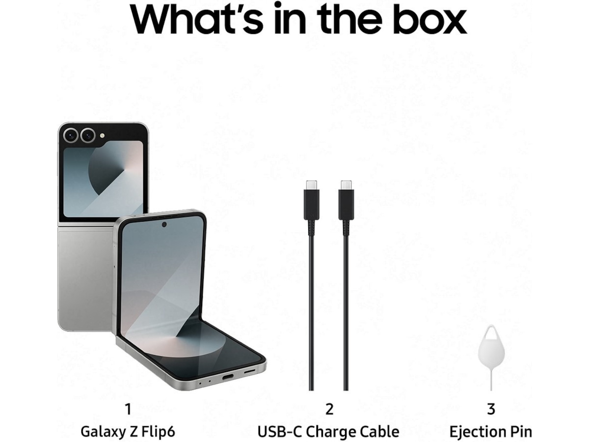 Samsung Galaxy Z Flip6 256GB (silver shadow) Mobiltelefoner