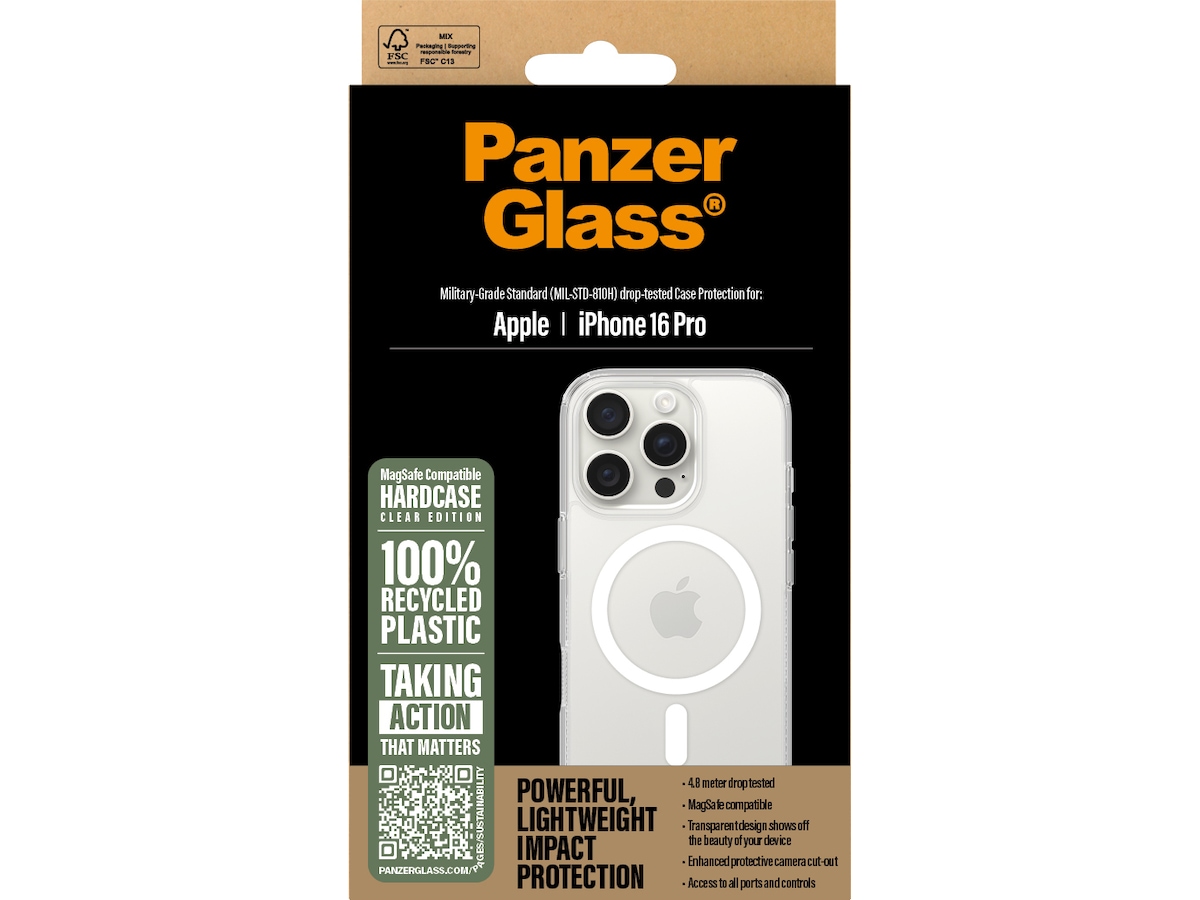 PanzerGlass iPhone 16 Pro HardCase deksel (gjennomsiktig) Mobildeksel