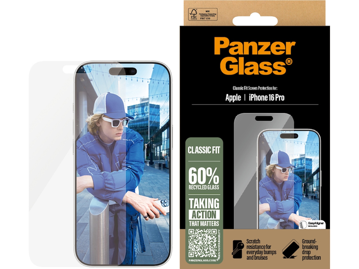 PanzerGlass iPhone 16 Pro skjermbeskytter Skjermbeskytter