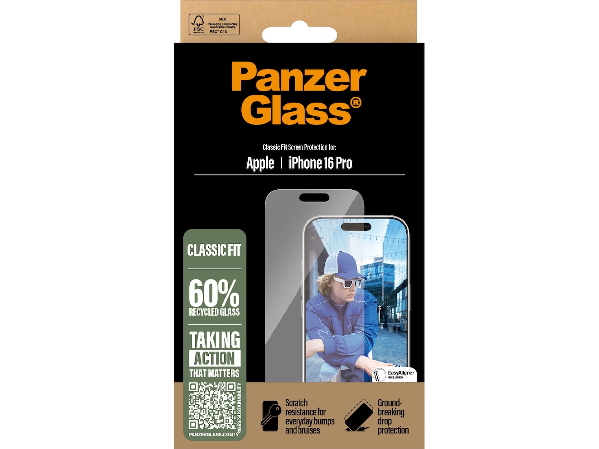 PanzerGlass iPhone 16 Pro skjermbeskytter Skjermbeskytter