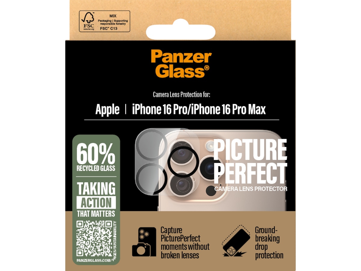 PanzerGlass iPhone 16 Pro / Pro Max PicturePerfect Linsebeskytter Skjermbeskytter