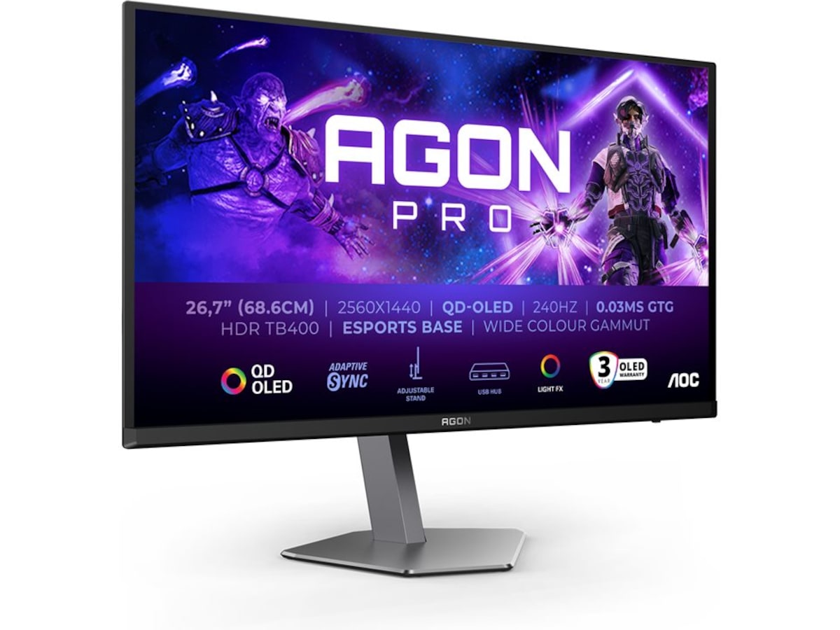 AOC 27" gamingskjerm Agon Pro AG276QZD2 Gamingskjermer
