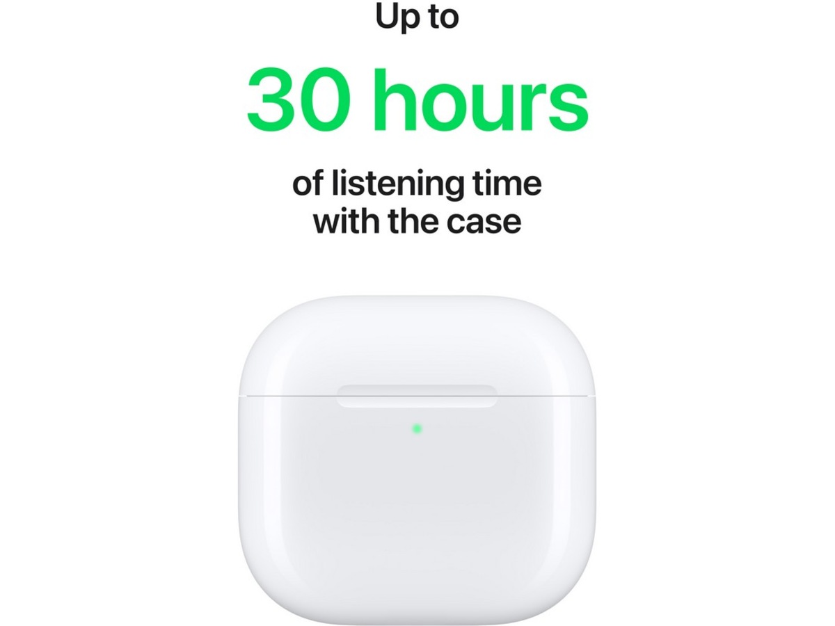 Apple AirPods 4 trådløse ørepropper, In-Ear (hvit) -B-Grade Demo annet i lyd & bilde