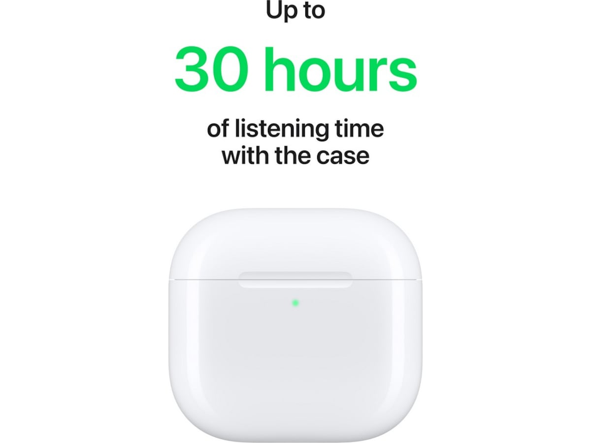 Apple AirPods 4 med Støyredusering trådløse ørepropper, In-Ear  -B-Grade Demo annet i lyd & bilde