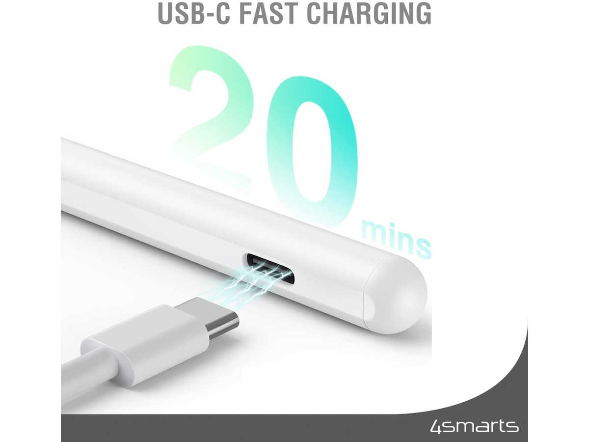 4smarts Pencil Pro 3 iPad stylus (hvit) Tastatur og stylus