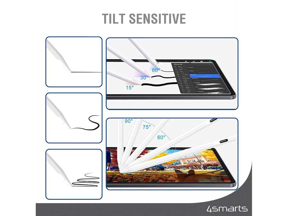 4smarts Pencil Pro 3 iPad stylus (hvit) Tastatur og stylus