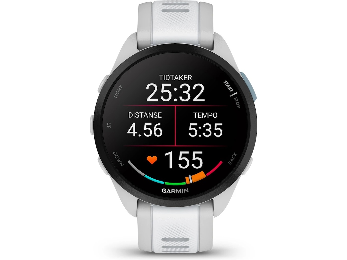 Garmin Forerunner 165 Music 43mm GPS (tåkegrå/whiteshone) Smartklokker