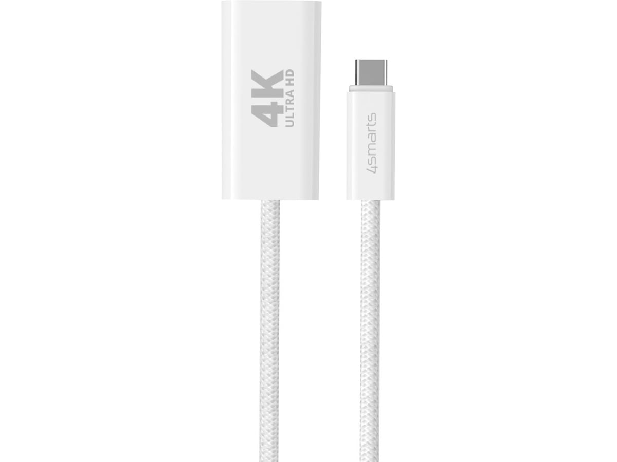 4smarts USB-C til HDMI adapter 15cm (hvit) Kabeladaptere & overganger