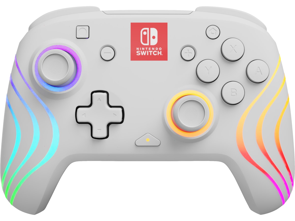 PDP Afterglow Wave Nintendo Switch kontroller (hvit) Tilbehør til spillkonsoller