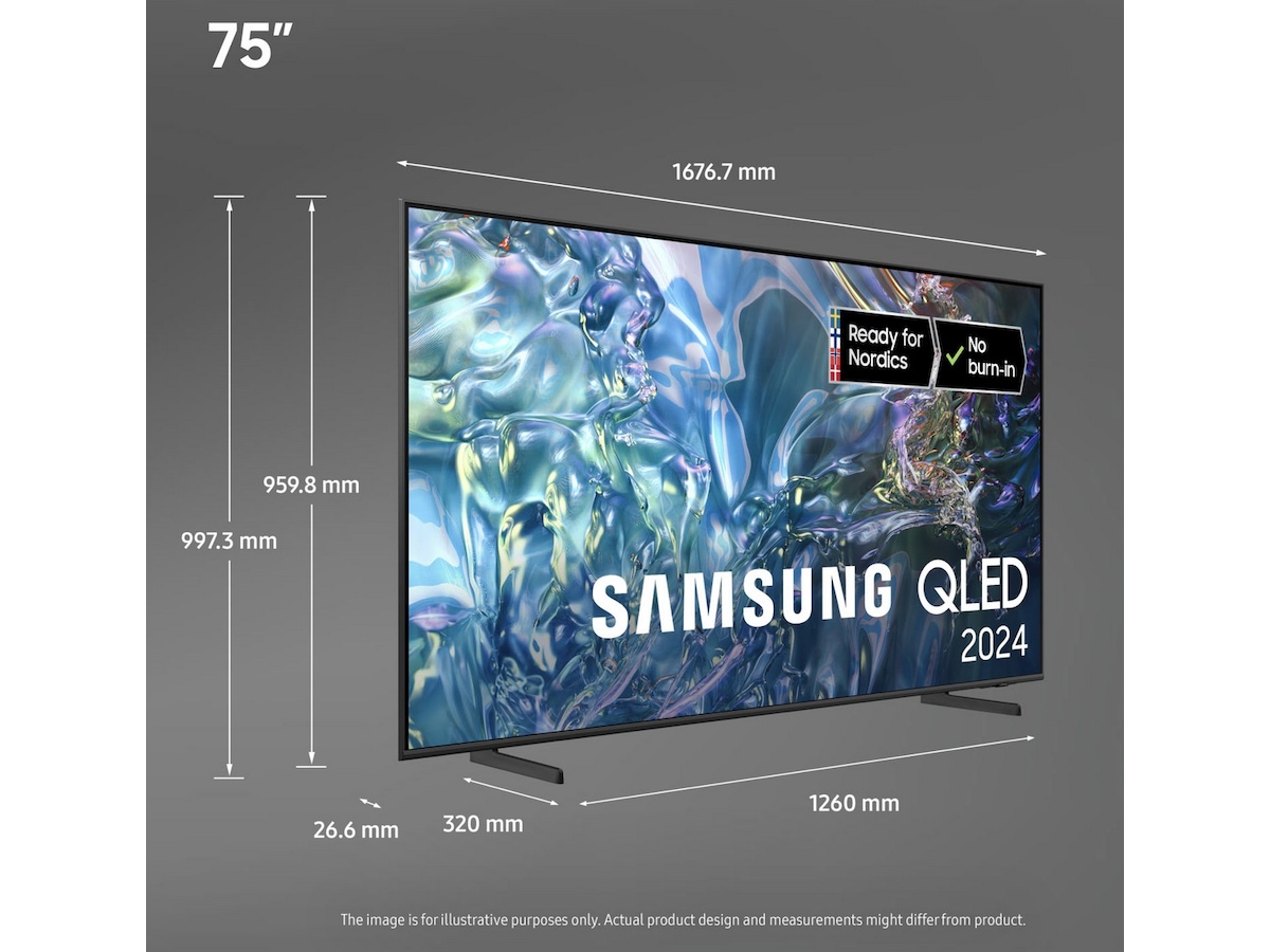 Samsung 75" Q60D QLED 4K TV TQ75Q60D -B-Grade Demo TV/projektor