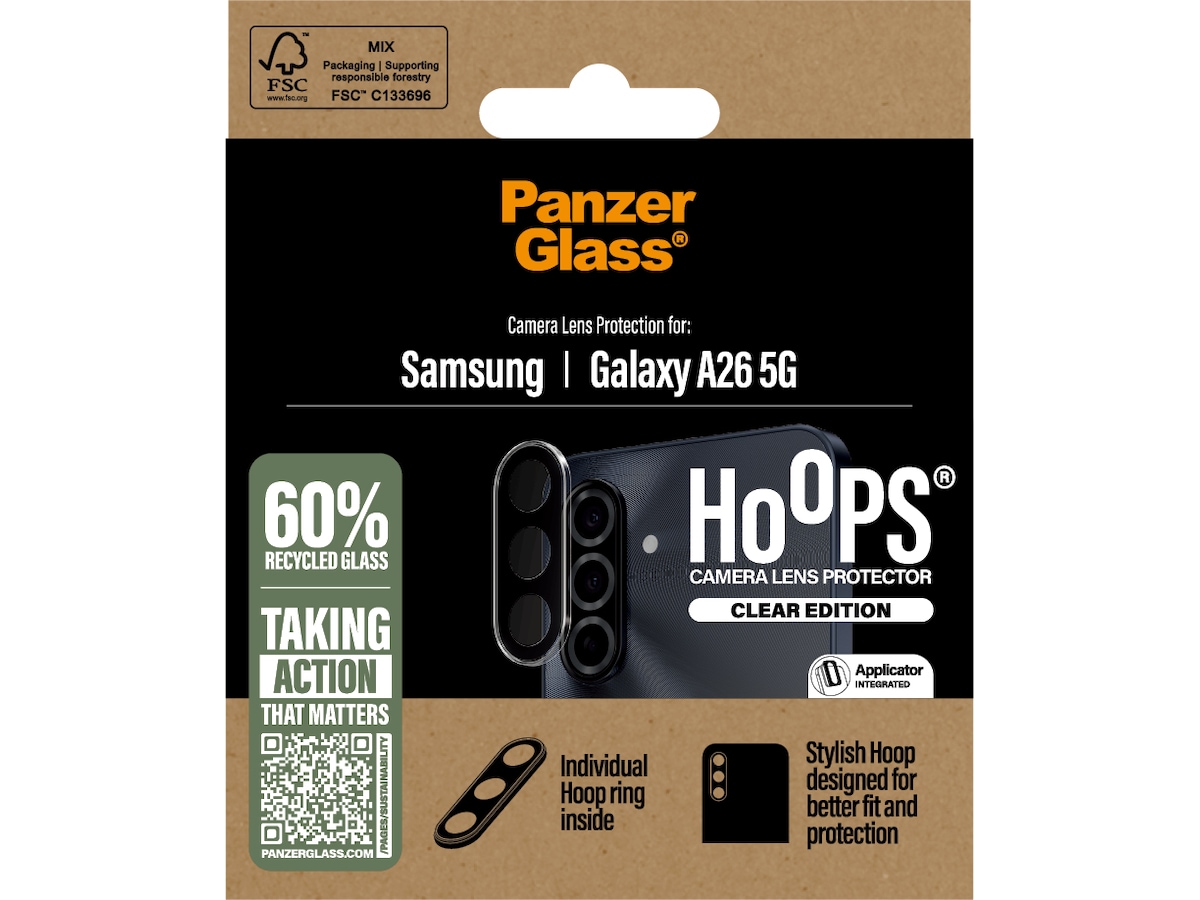 PanzerGlass Galaxy A26 5G Hoops linsebeskytter (gjennomsiktig) Skjermbeskytter