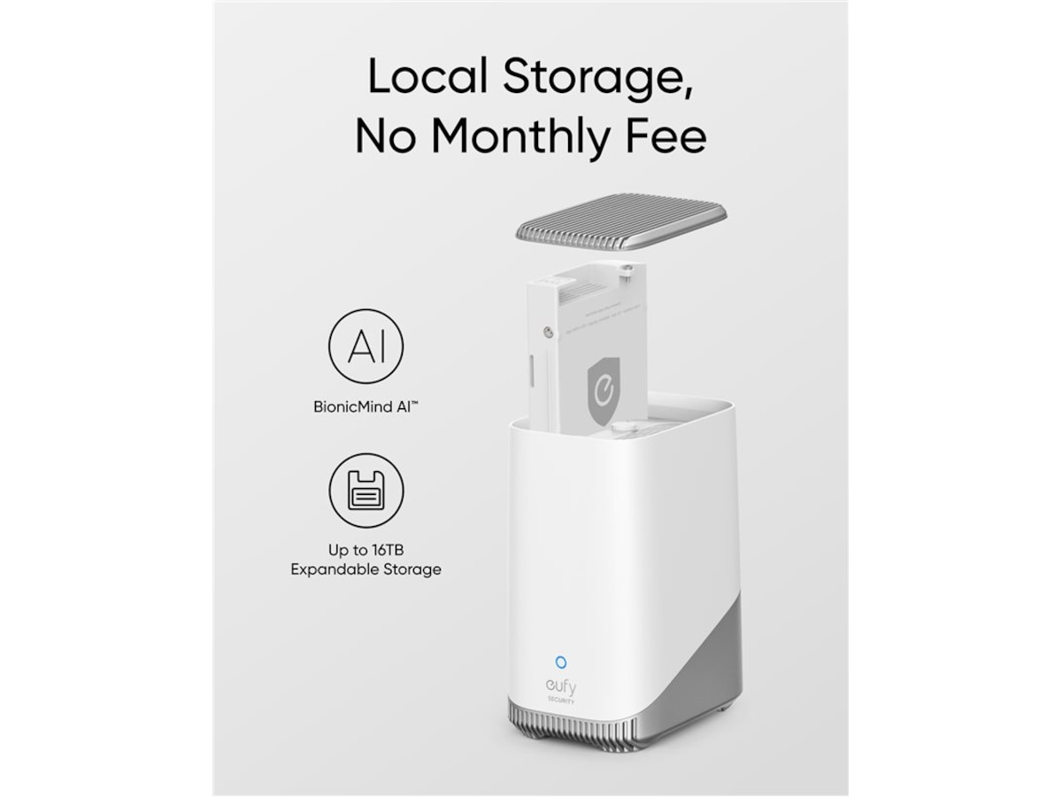 Eufy eufyCam S3 Pro overvåkningskamera Kit 4 pack + HomeBase S380 Overvåkningskameraer