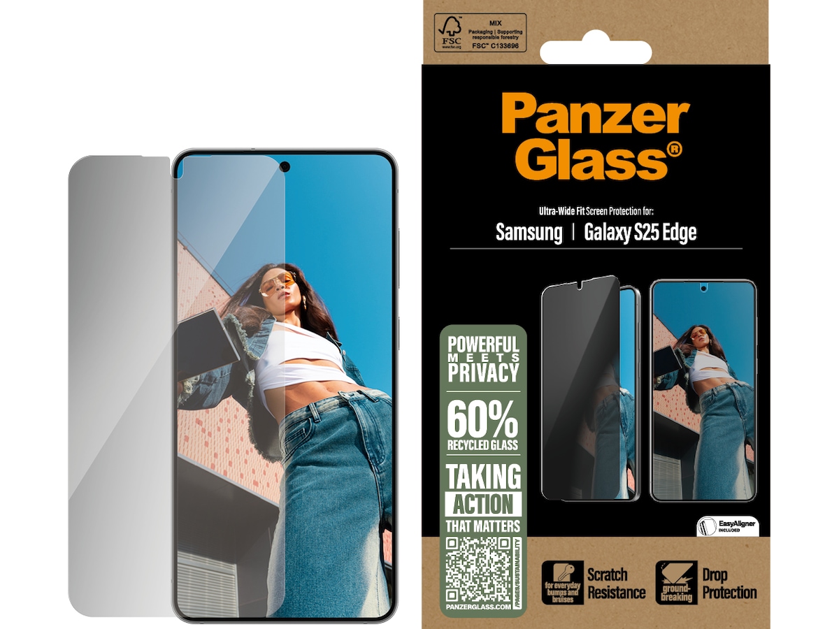 PanzerGlass Galaxy S25 Edge Privacy Skjermbeskytter Skjermbeskytter