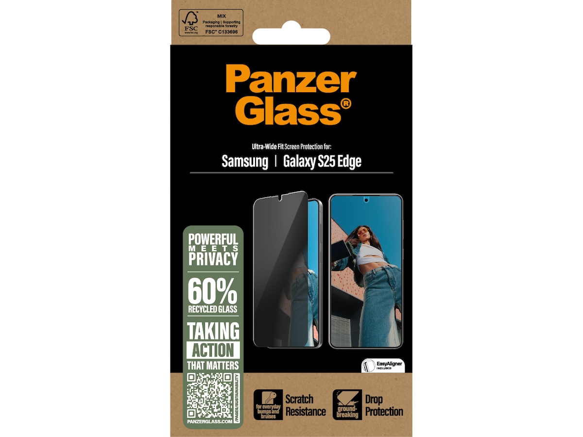 PanzerGlass Galaxy S25 Edge Privacy Skjermbeskytter Skjermbeskytter