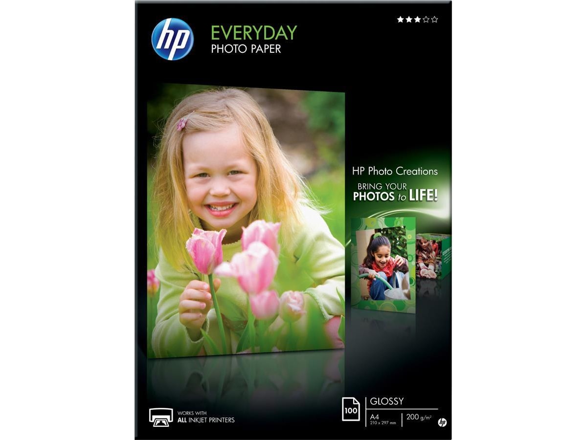 HP Everyday Glossy Photo Paper A4 Papir