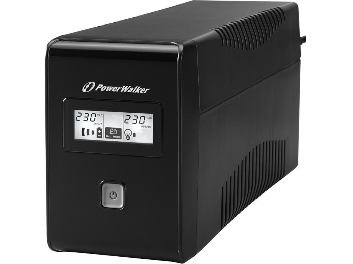 BlueWalker PW UPS VI 650 LCD Schuko UPS og UPS-batteri