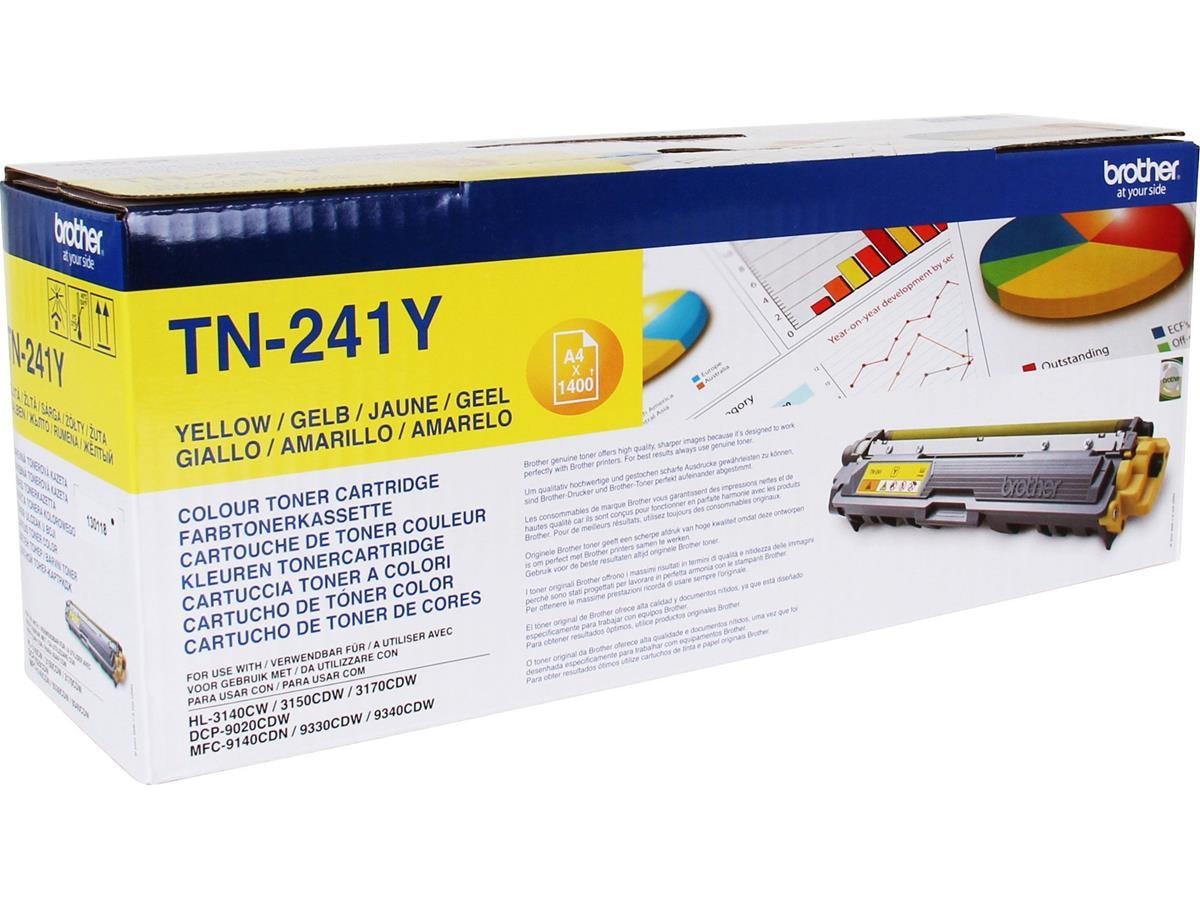 Brother Toner TN241Y Gul Lasertoner
