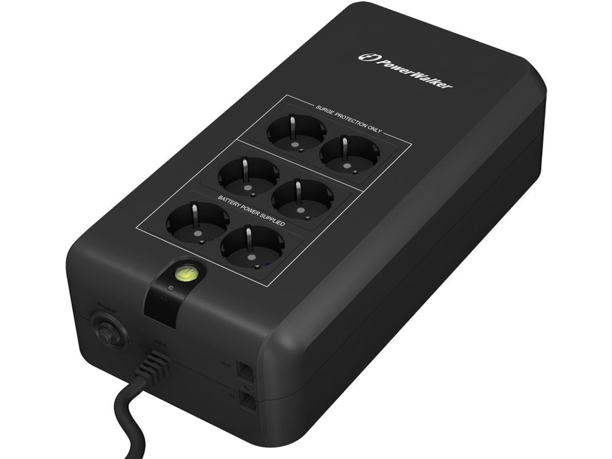 BlueWalker PW UPS VFD 800 APFC Schuko UPS og UPS-batteri