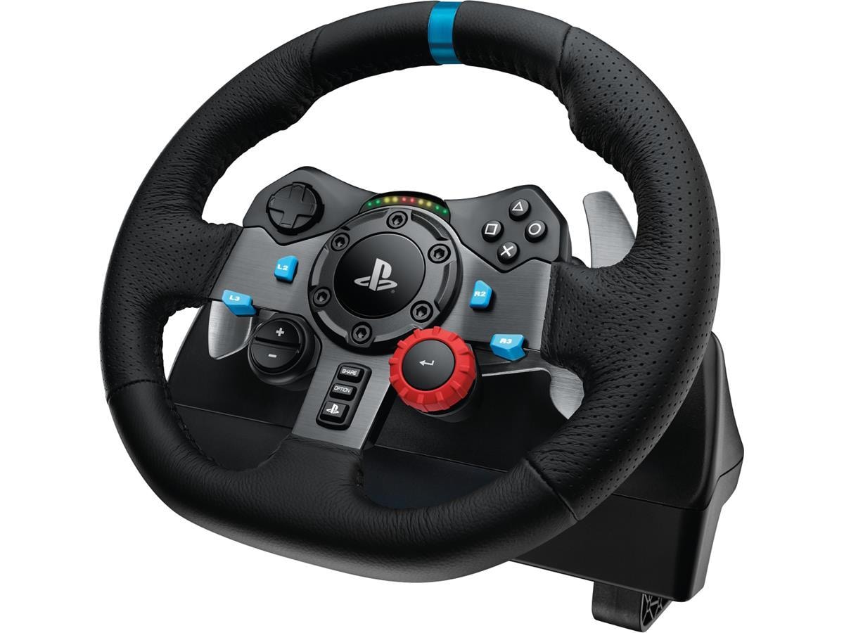 Logitech G29 Driving Force Racing PS3/PS4/PS5/PC Ratt og pedaler
