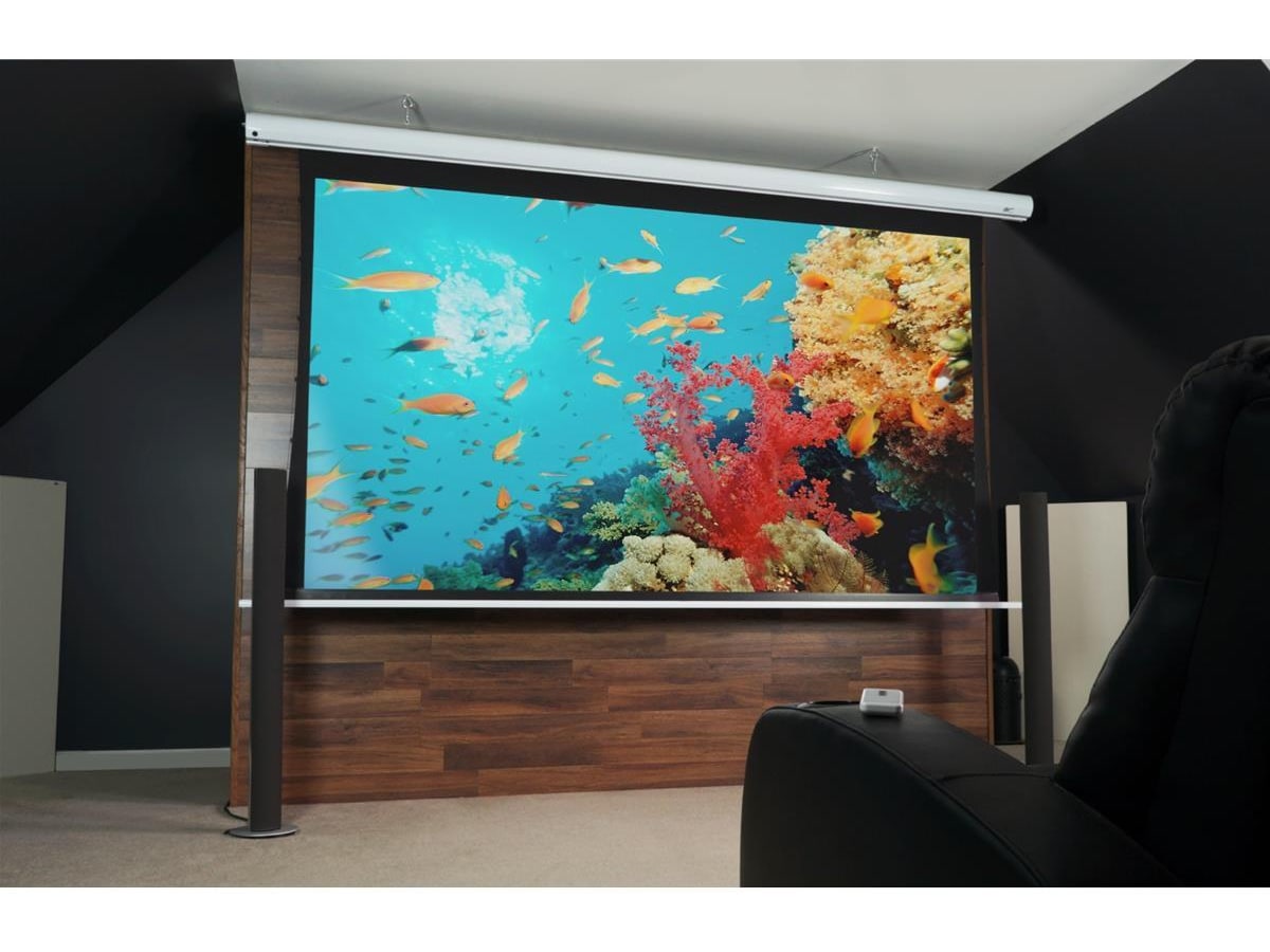 Elite Screens 100" 4K Elektrisk lerret Projektorlerret