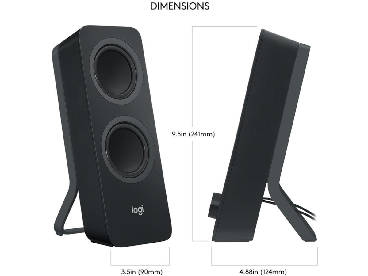 Logitech Z207 Trådløse PC Høyttalere 2.0 Høyttalere