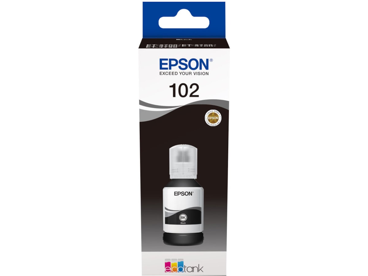 Epson 102 EcoTank sort blekkflaske Blekkpatroner