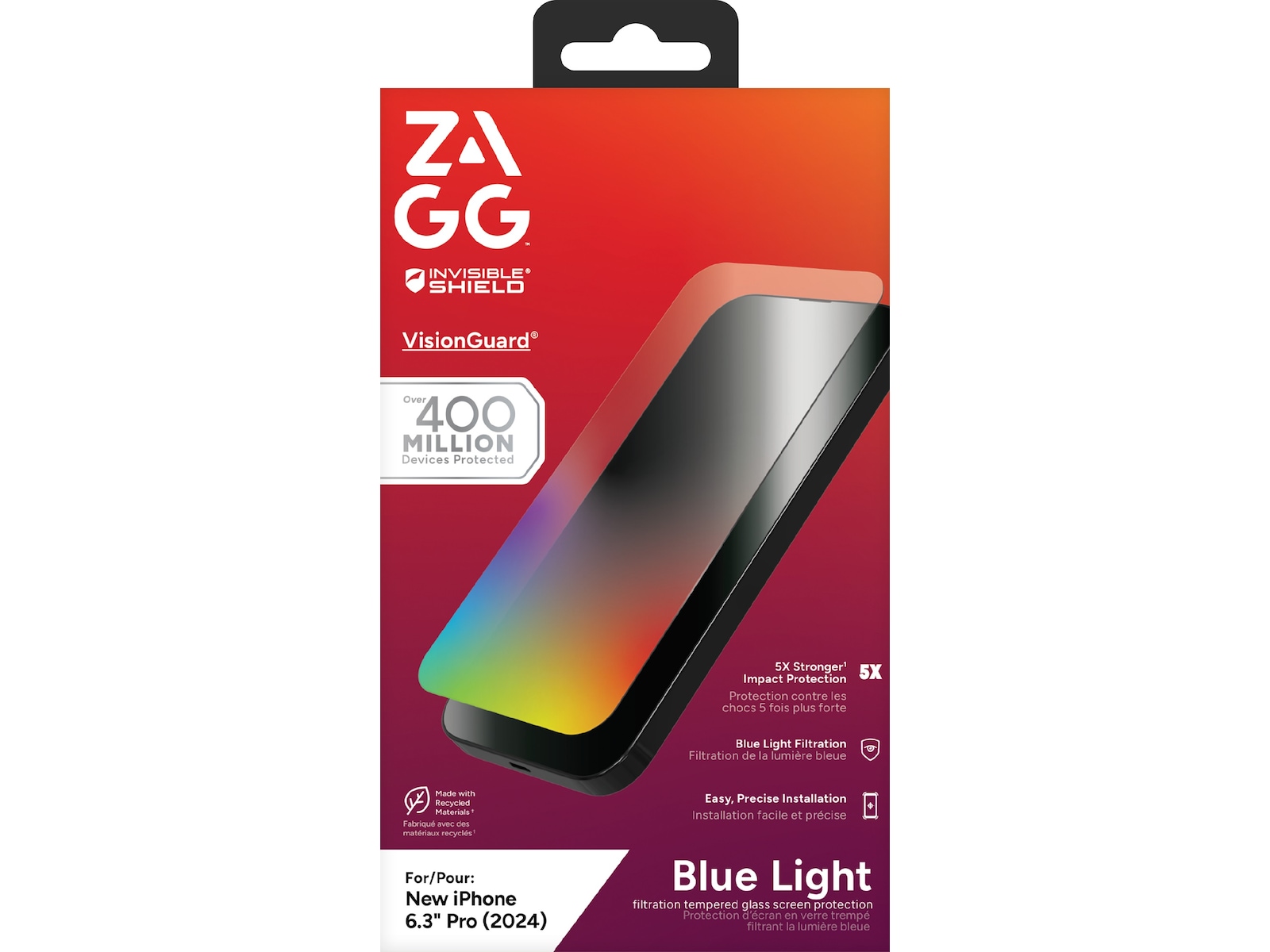 InvisibleShield Glass Elite VisionGuard iPhone 16 Pro Skjermbeskytter Skjermbeskytter