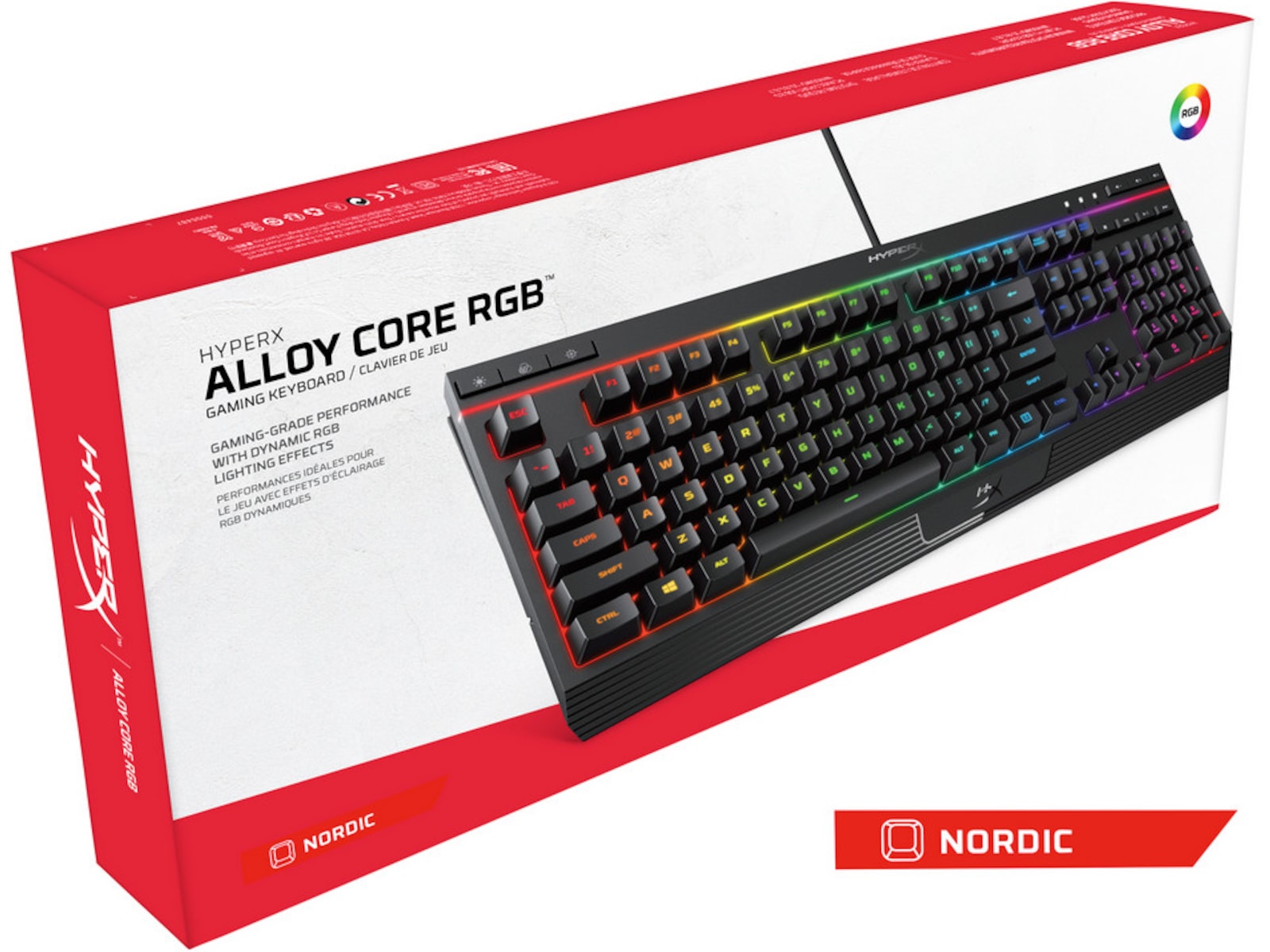 HyperX Alloy Core RGB Gamingtastatur (sort) Gamingtastatur