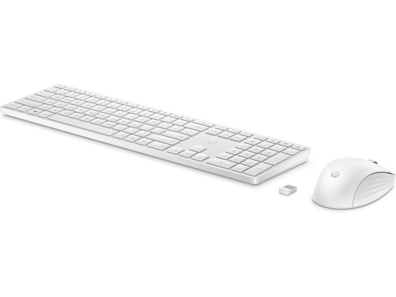 HP 650 Kombinert trådløst tastatur og mus (hvit) Tastatur