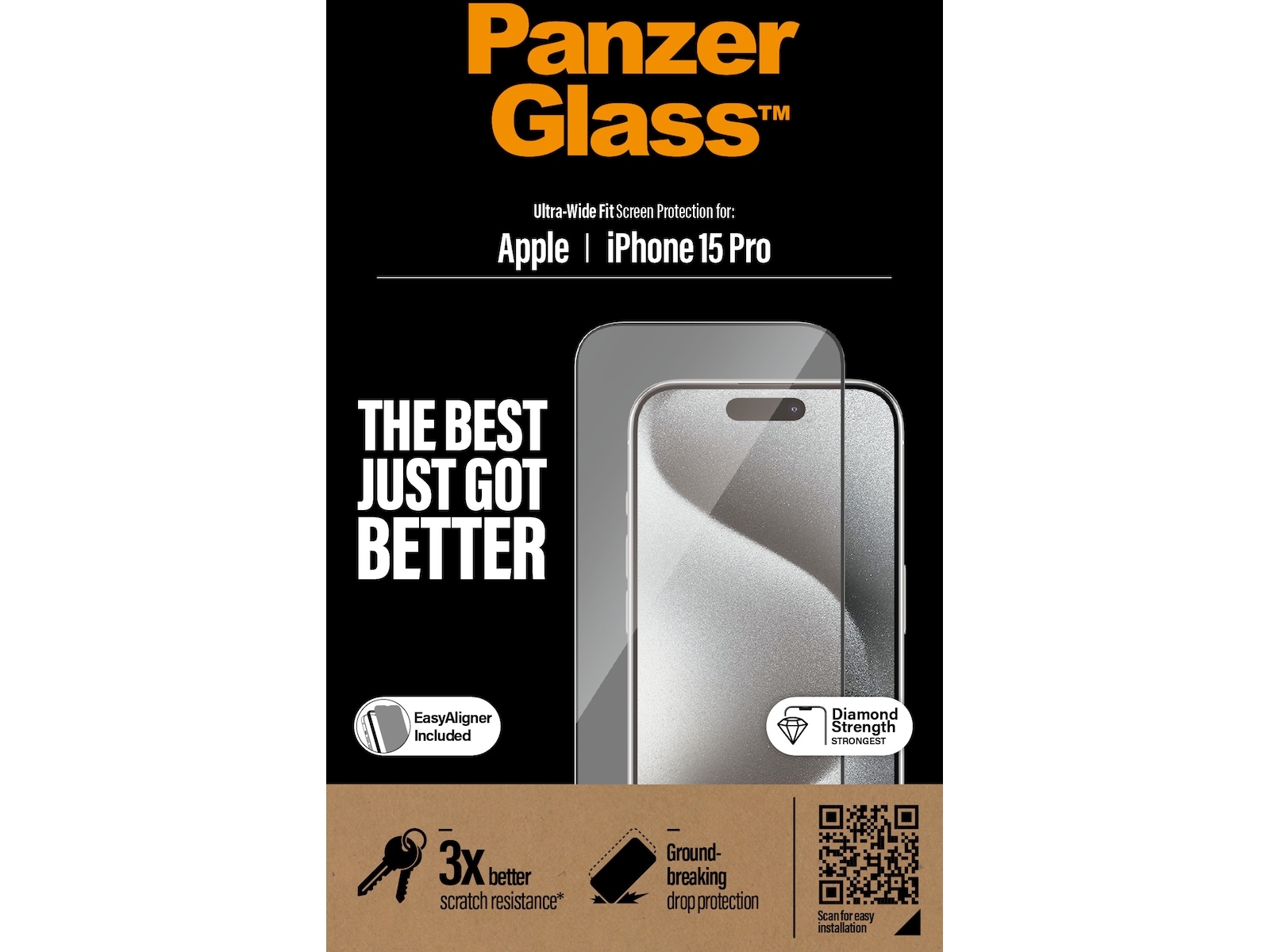 Panzerglass iPhone 15 Pro Skjermbeskytter Skjermbeskytter