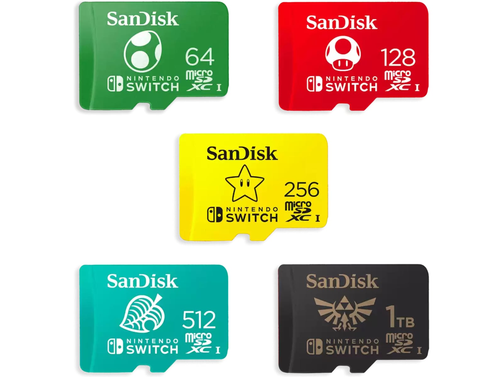 SanDisk MicroSDXC 1TB Switch Minnekort til foto & video