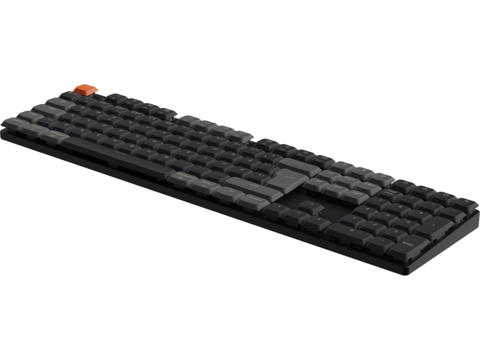 Keychron K5 V2 RGB Aluminium Hot Swap QMK Low Profile 2.0 Brown trådløst tastatur Gamingtastatur