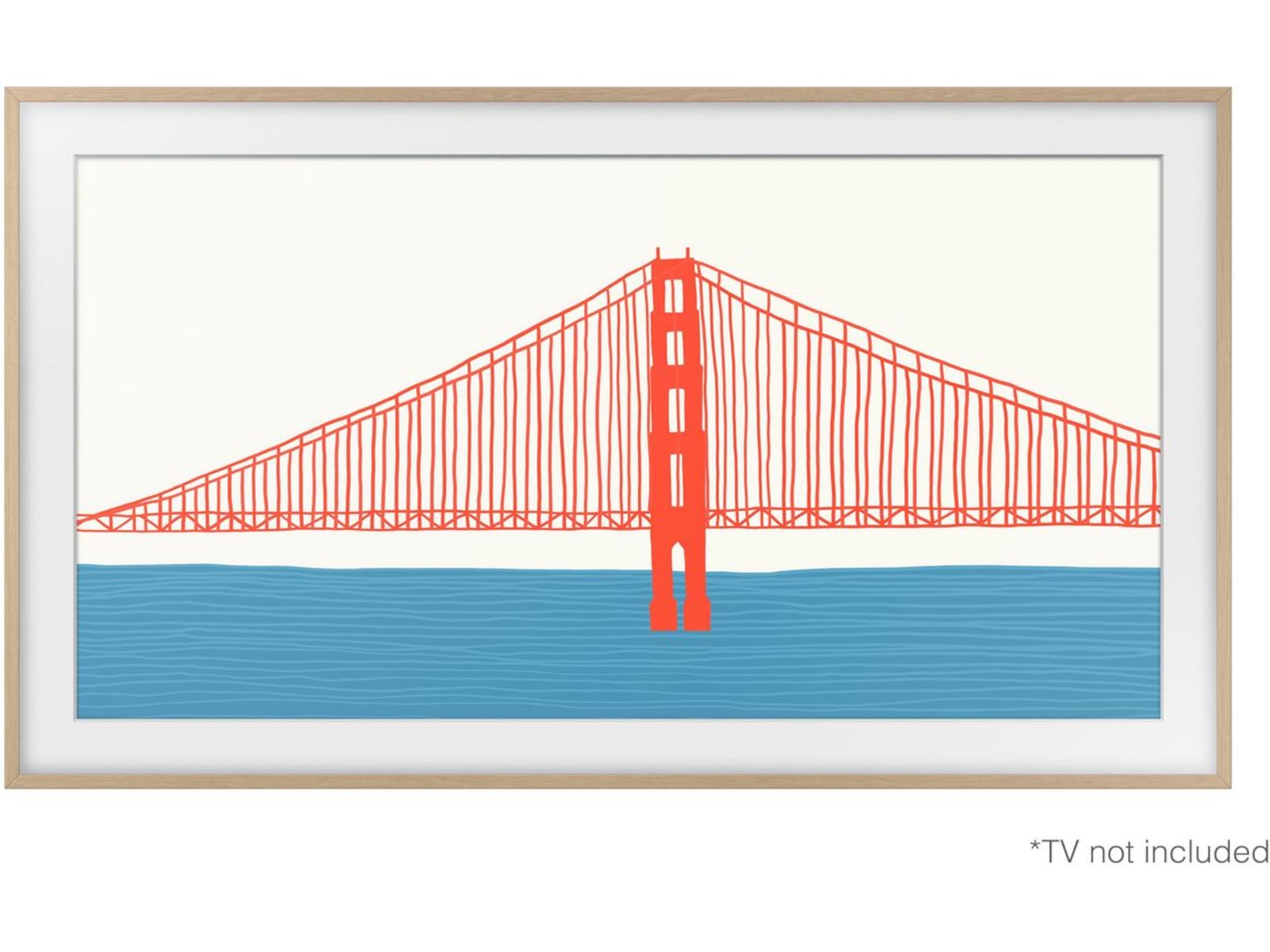 Samsung 85" ramme til The Frame (2021-2024, teak) TV-ramme & tilbehør