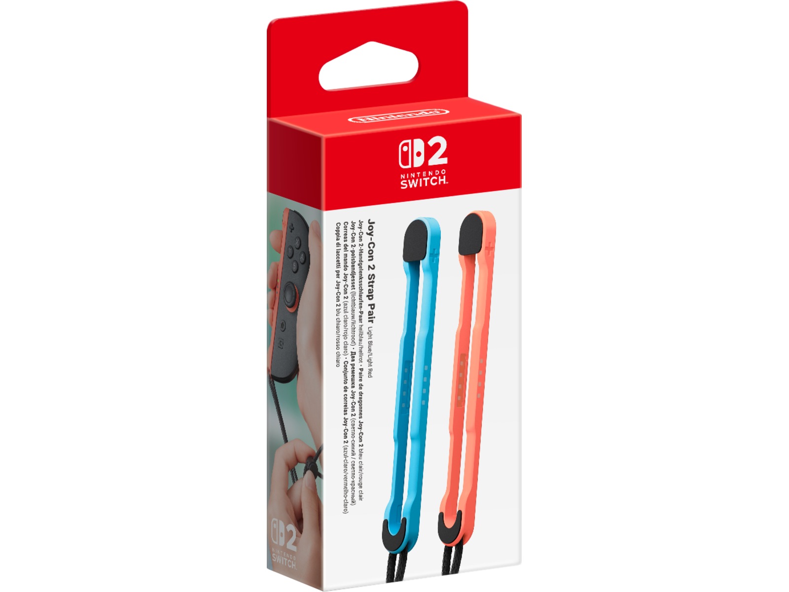 Nintendo Switch 2 Joy-Con 2 Strap pair (light blue/light red) Tilbehør til spillkonsoller