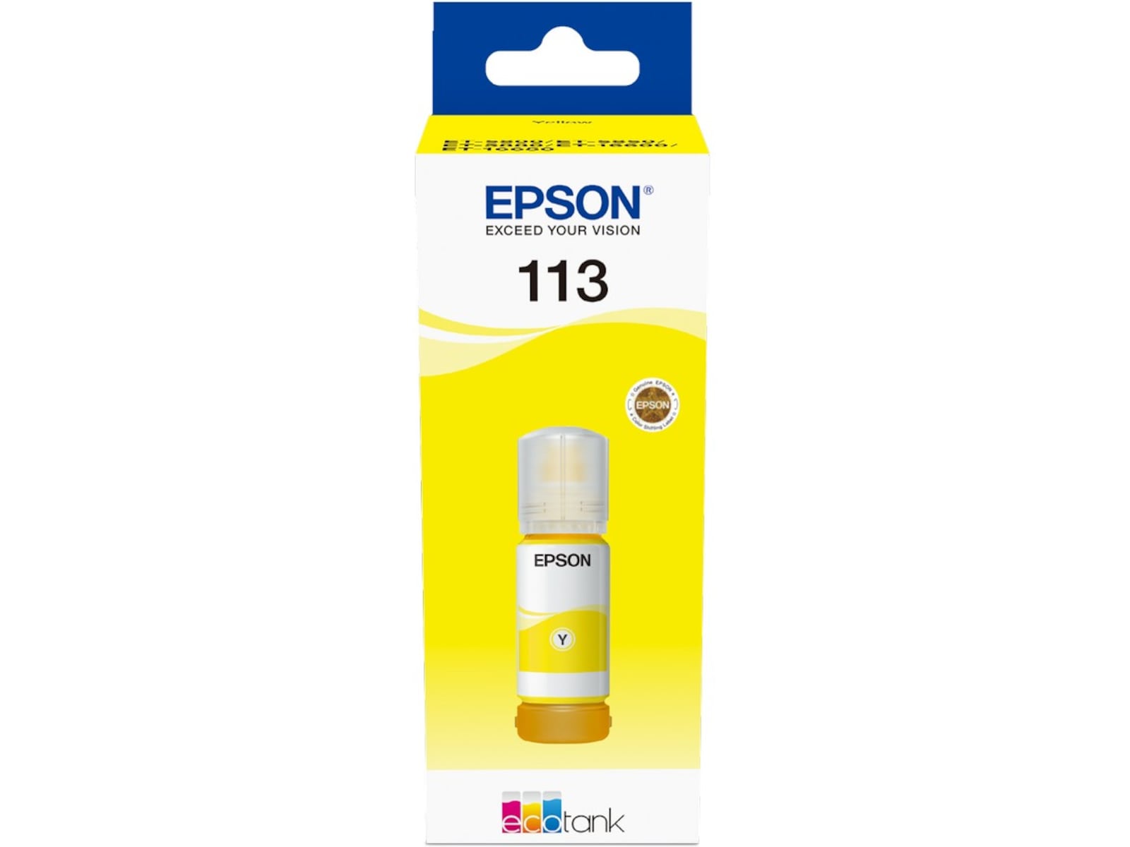 Epson Blekk 113 Ecotank Gul Blekkpatroner