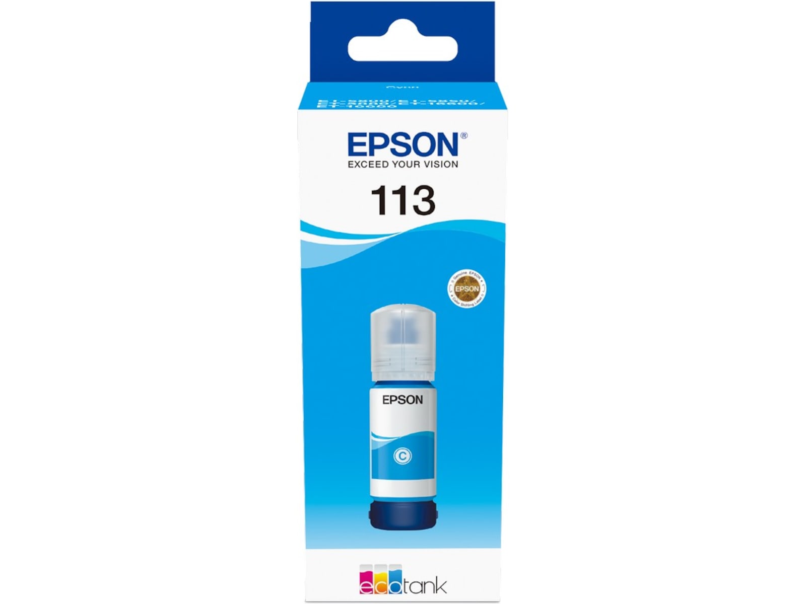 Epson Blekk 113 Ecotank Cyan Blekkpatroner