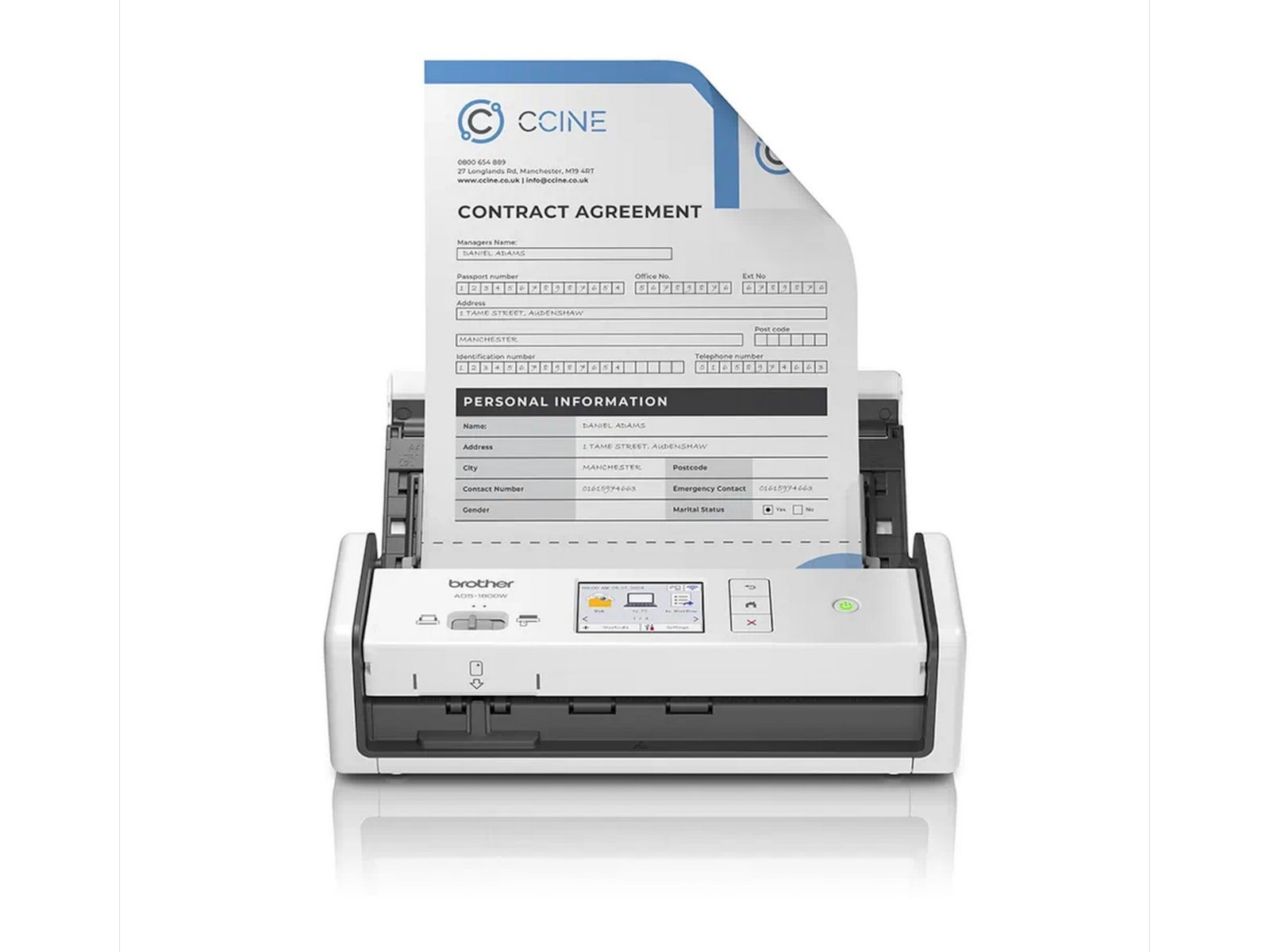 Brother ADS1800W dokument skanner Skannere