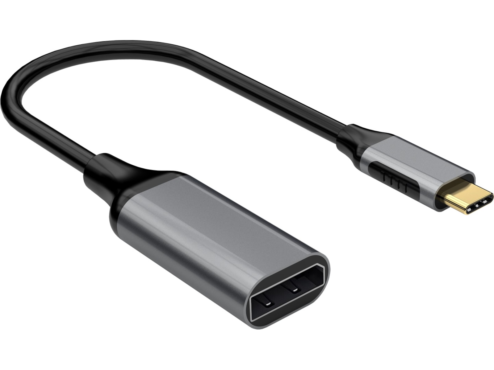 iiglo USB-C til DP adapter (Space grey aluminium) Kabeladaptere & overganger