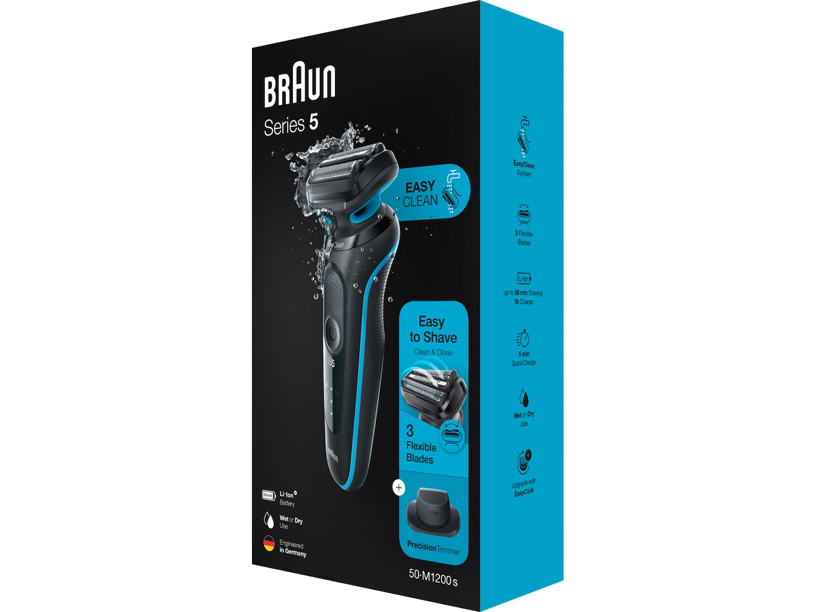 Braun Series 5 50-M1200s Elektrisk Barbermaskin - Barbermaskiner ...