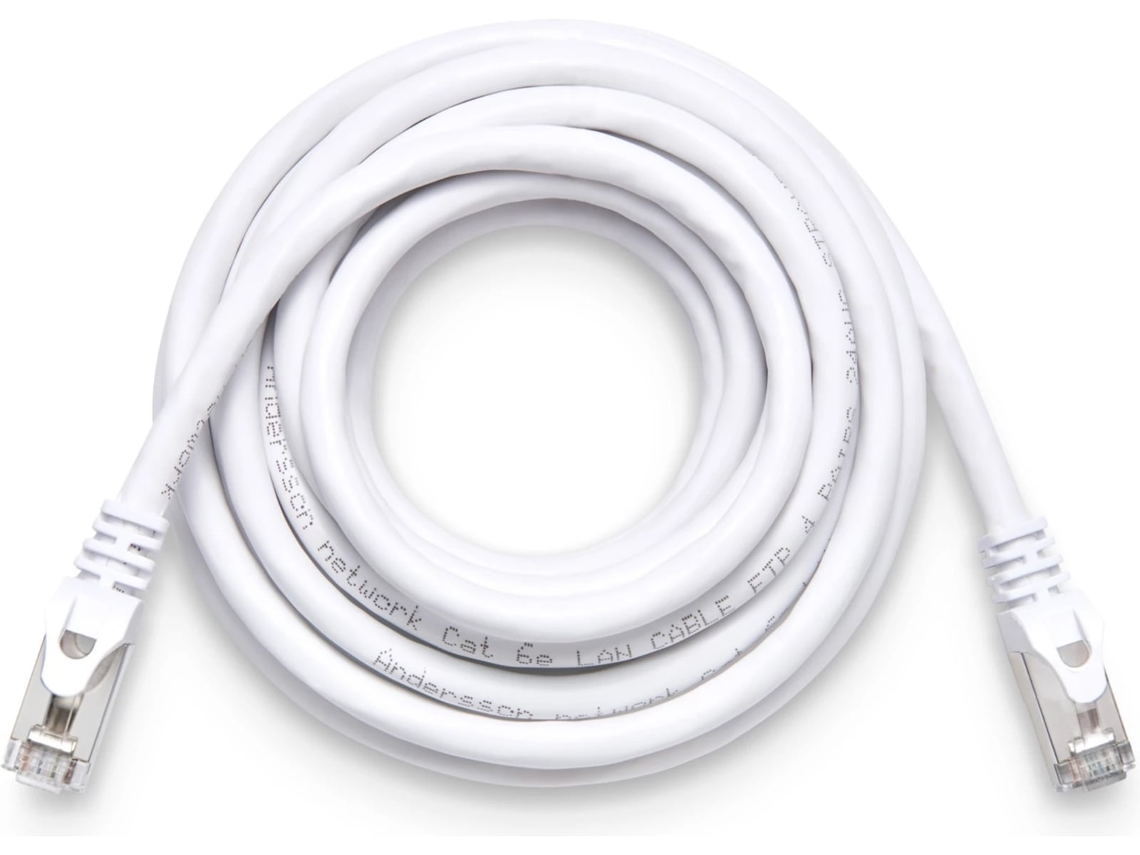 Nettverkskabel CAT6e 10m (hvit) Nettverkskabler